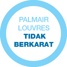 Palmair Louvres Tidak berkarat