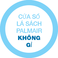 Cua so la sach palmair khong gi